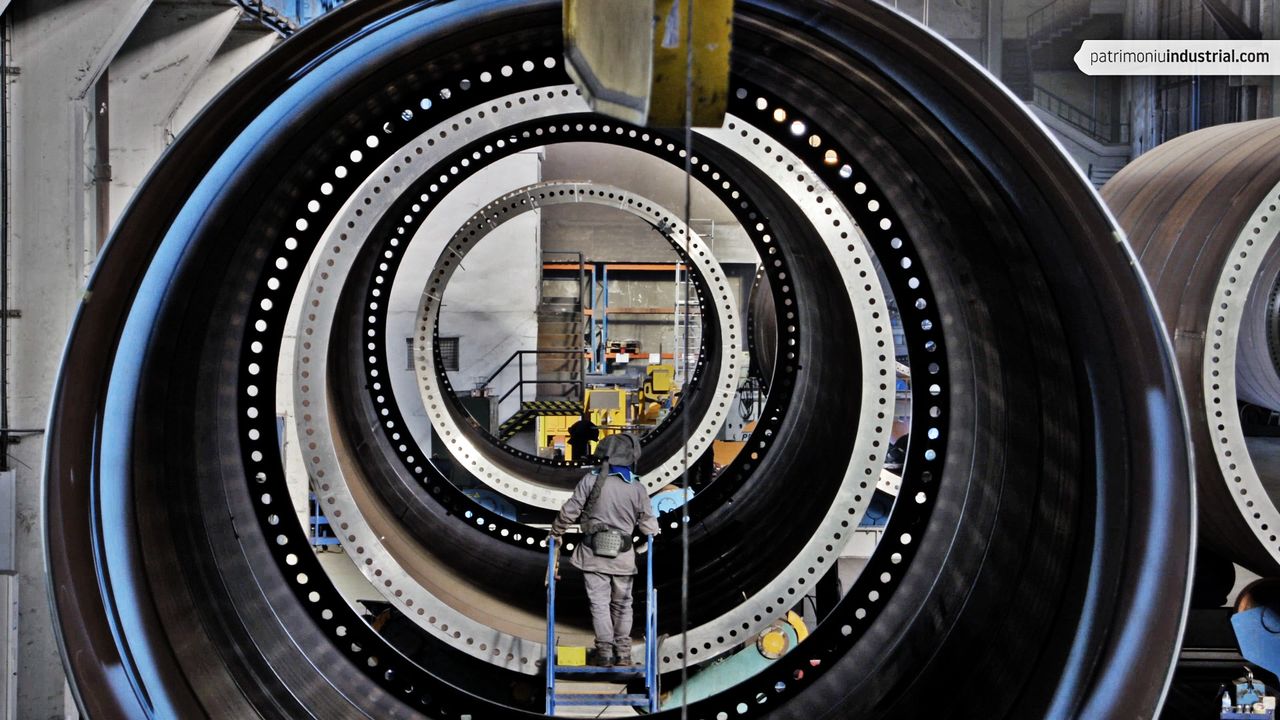 HORNO SIEMENS DE ACERO CONVERTIDOR. Location: ENSIDESA. Avilés. ASTURIAS.  SPAIN Stock Photo - Alamy